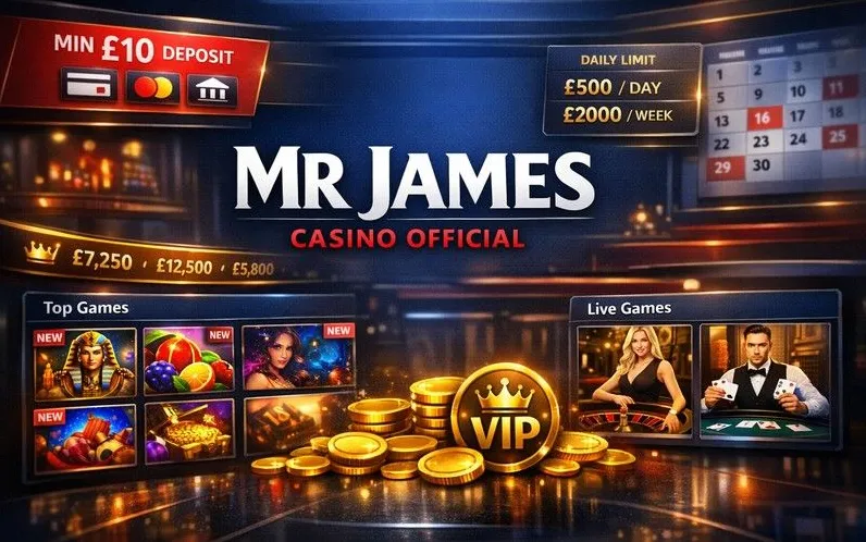 Mr James Casino — Review for Players from the United Kingdom